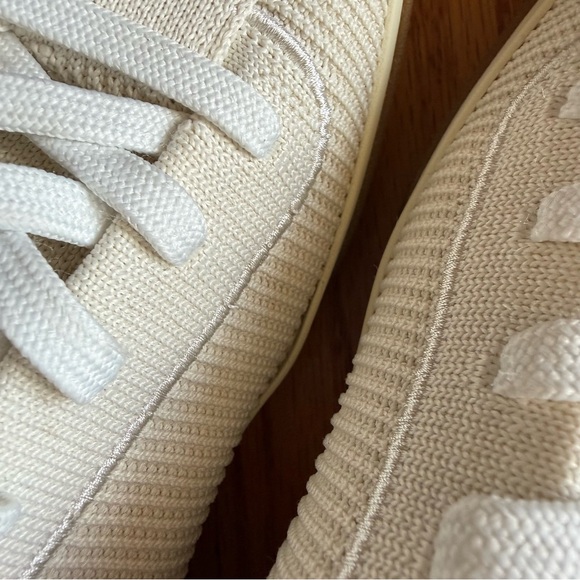 Rothy's Lace-Up Sneakers in Vanilla - Picture 8 of 9